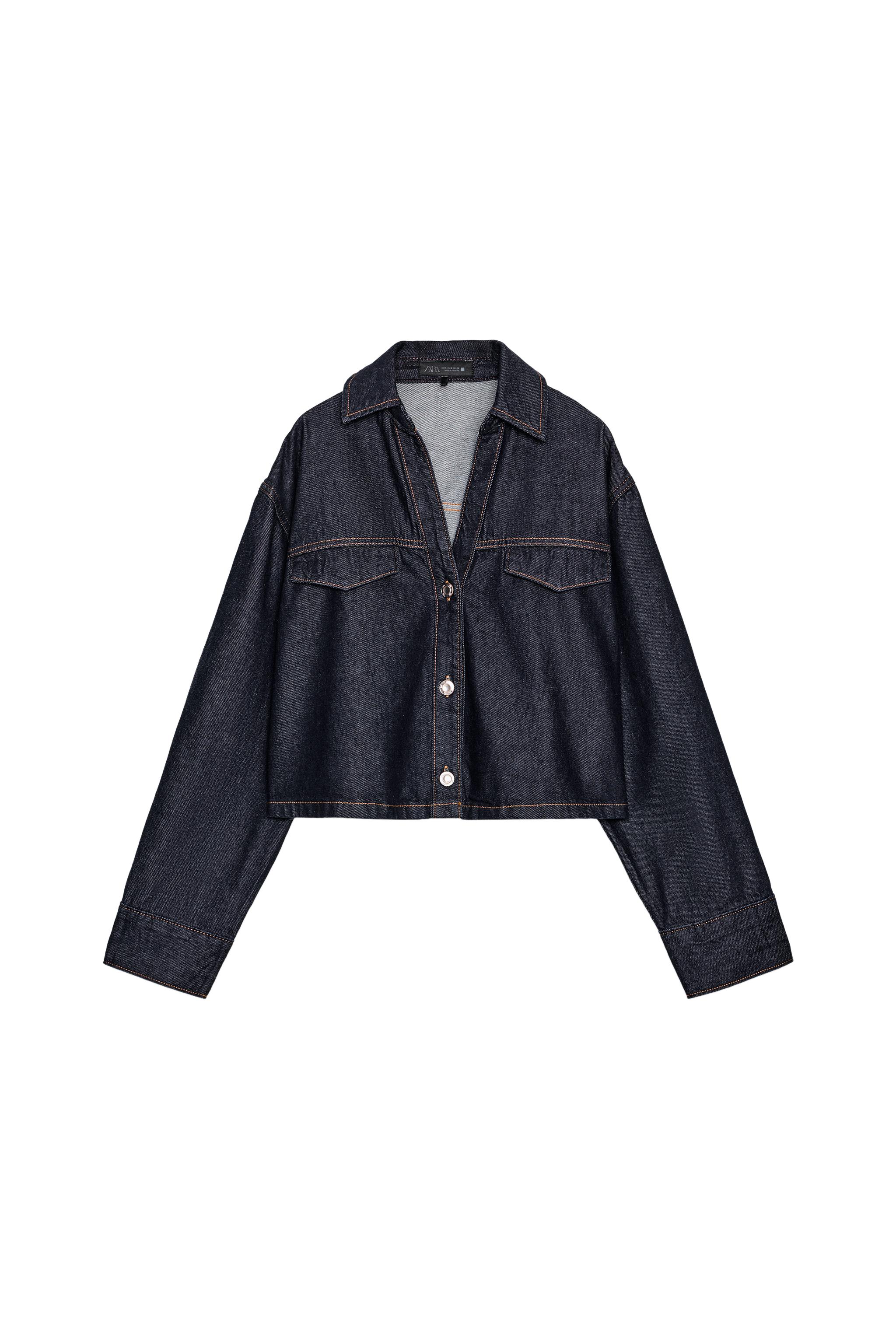 CHEMISE Z1975 EN DENIM COURTE À PATTES